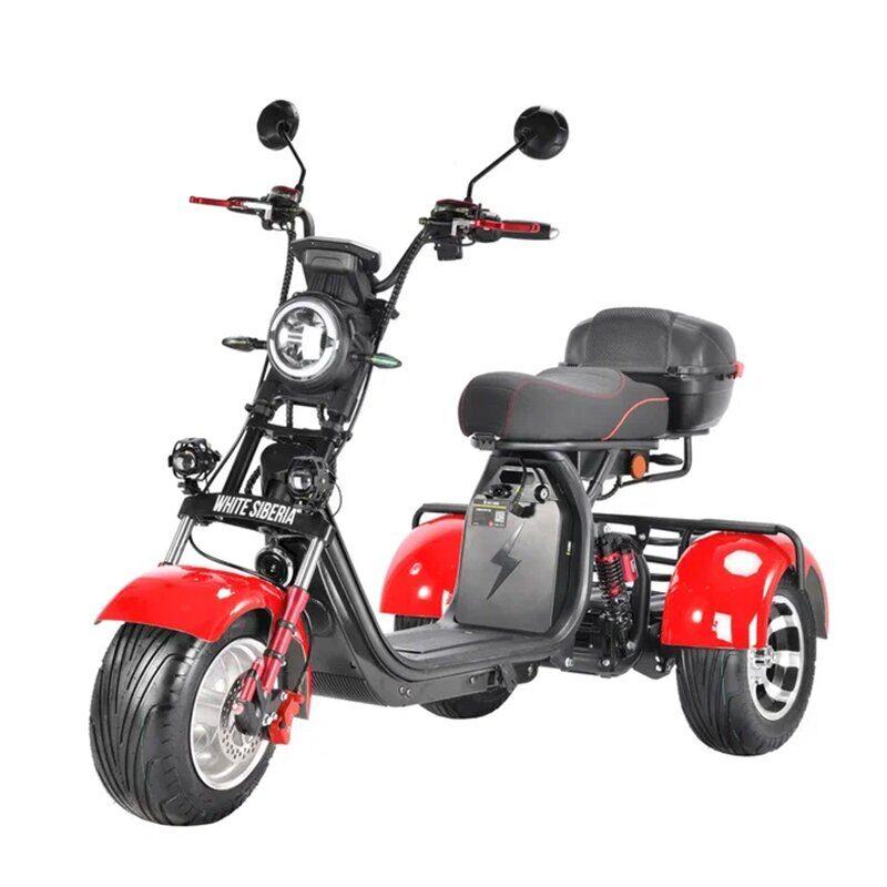Электроскутер Citycoco White Siberia PRO Trike 3000W