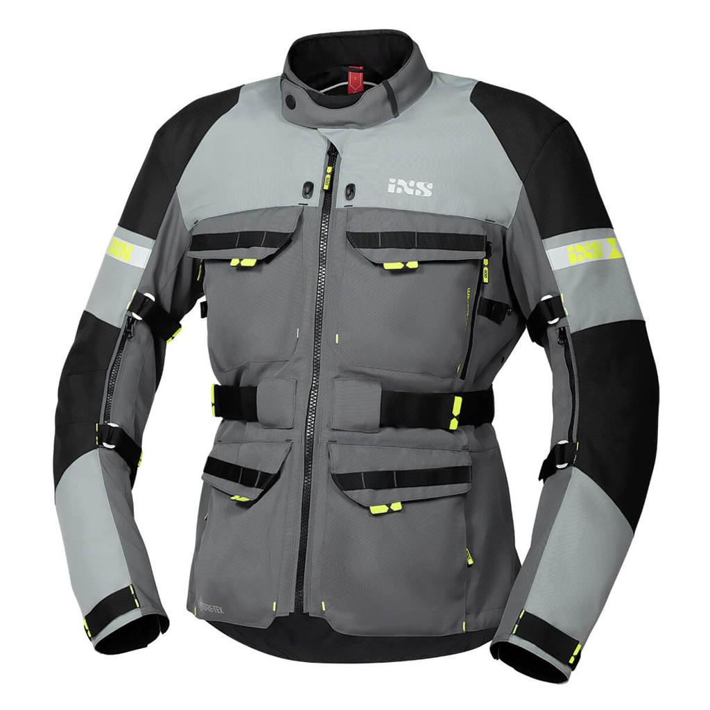 Мотокуртка текстильная IXS ADVENTURE-GTX черно-серая